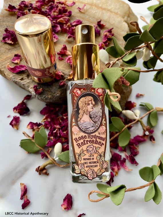Rose Hydrosol Toner: 100% Pure Rosa Damascena, Victorian Label