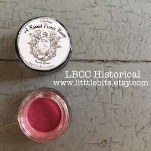 Natural Blush A Robust French Rouge Blush Berry Powder Blush Natural Pigment Blush Historical Makeup image 2