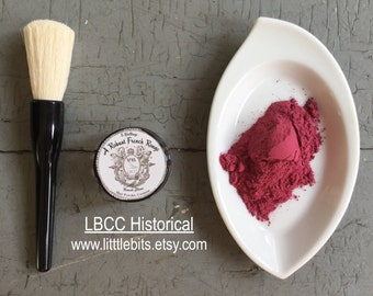 Natural Blush -A Robust French Rouge Blush -Berry Powder Blush Natural Pigment Blush Historical Makeup