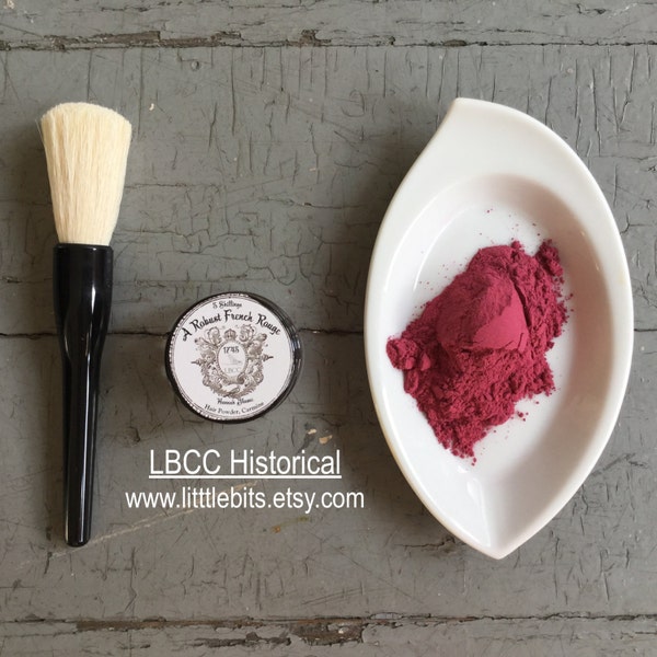 Natural Blush -A Robust French Rouge Blush -Berry Powder Blush Natural Pigment Blush Historical Makeup