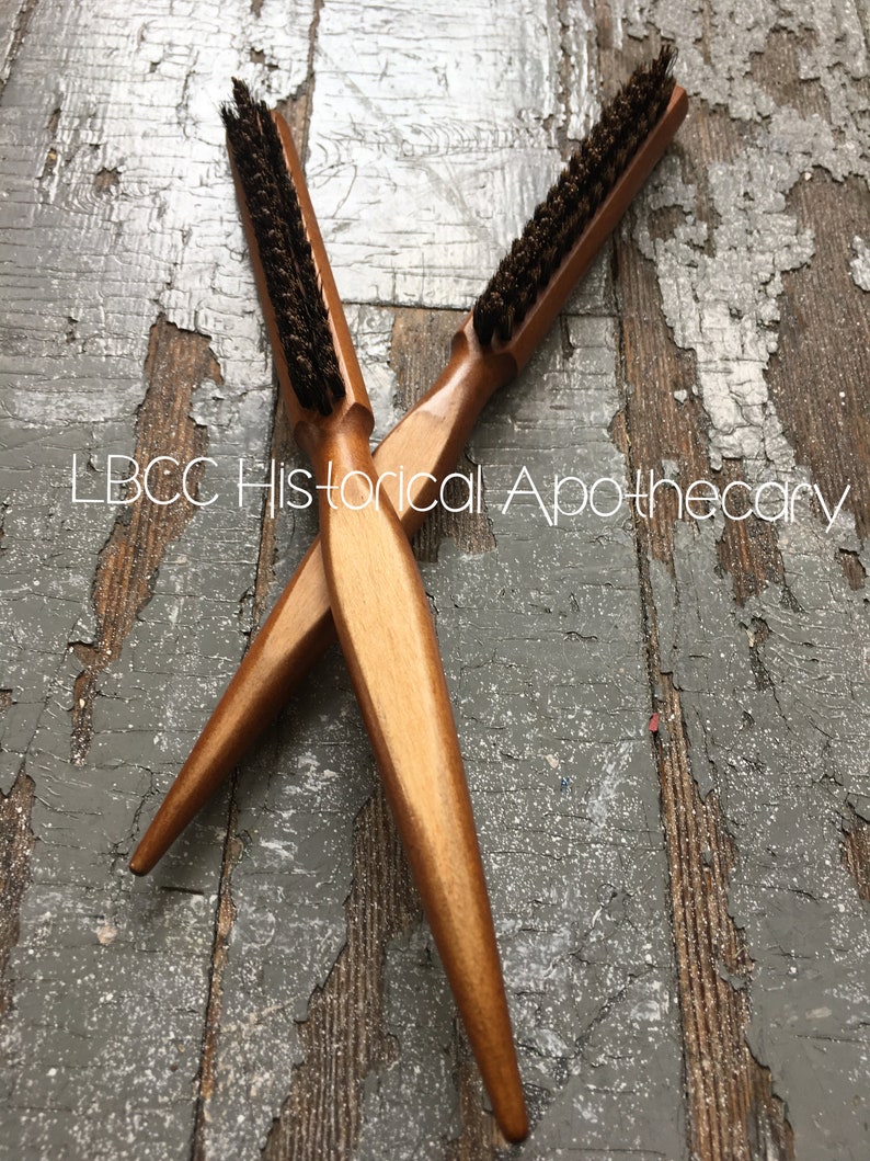 Historical Vintage Hair Brush Boar Bristle Powder Parting Comb Etsy