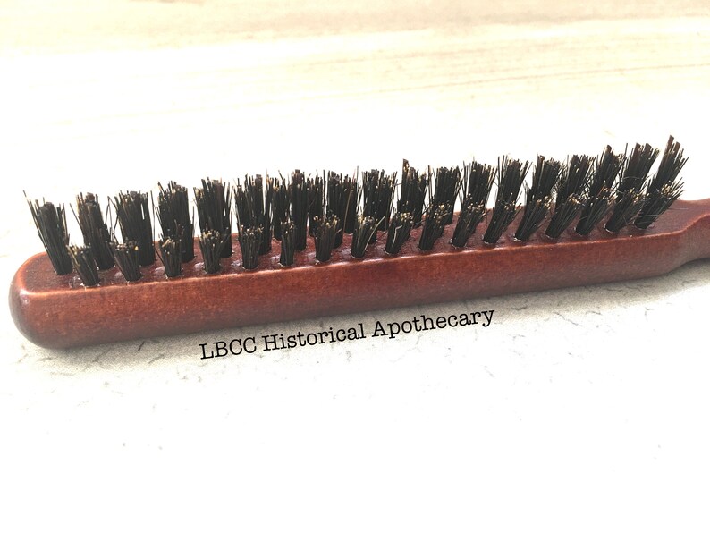 Historical Vintage Hair Brush Boar Bristle Powder Parting Comb Etsy
