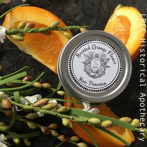 Orange Flower Hair Pomatum: 18th Century Historical Pomade
