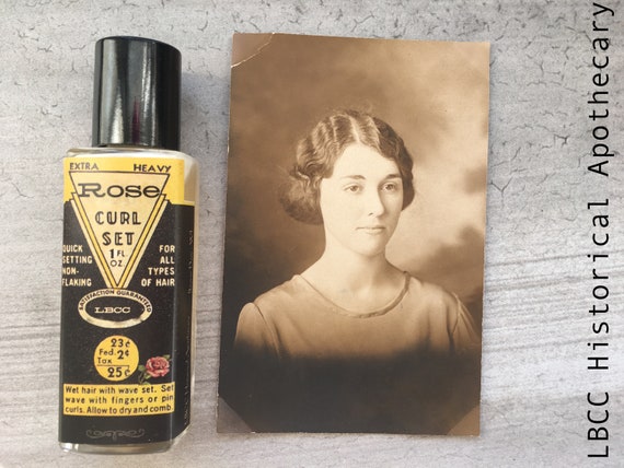 Vegan 1930's Rose Curling Fluid Wet Set Hold & Body Rose - Etsy Vegan 1930's Rose Curling Fluid Wet Set Hold & Body Rose - Etsy