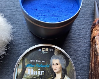 18th Century Blue Hair Powder: Vegan Washout Hair Color