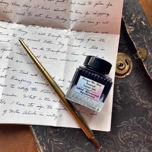 Forget-Me-Not Scented Black Calligraphy Ink - Historical Apothecary