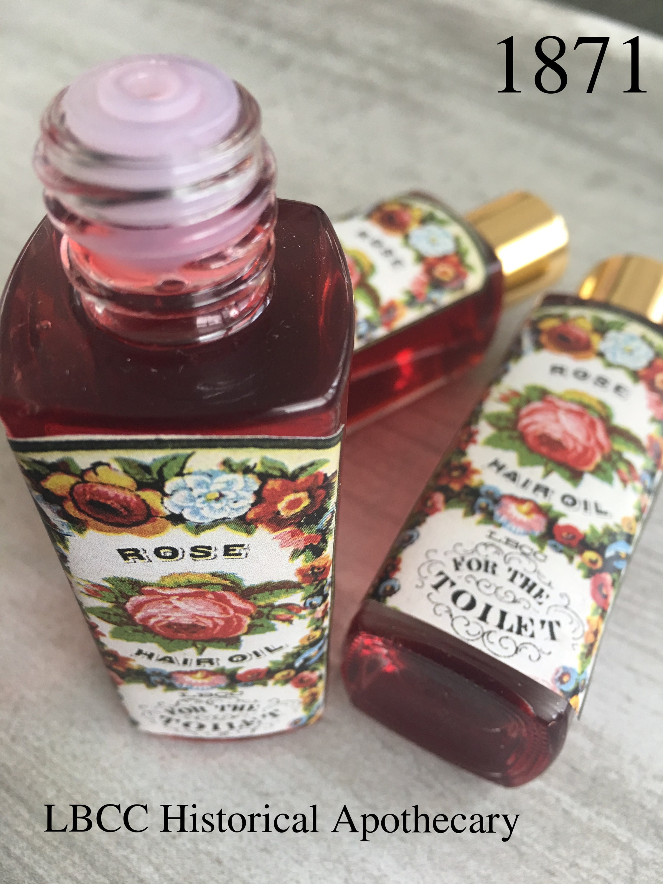 Spring Vegan Rose Hair Oil: 1871 Victorian Recipe, Softening Shine