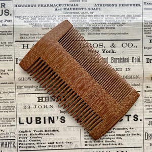 A Fine Double Toothed Historical Comb Fine Gentleman&#39;s Comb Natural Beard Grooming Comb Accessory Historical Double Sided Comb Nit Comb