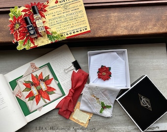 LIMITED Edition:  Handkerchief Gift Set Box Set 2 Handkerchiefs and 2 Limited Edition Spring/ Summer Perfumes Vintage Gift