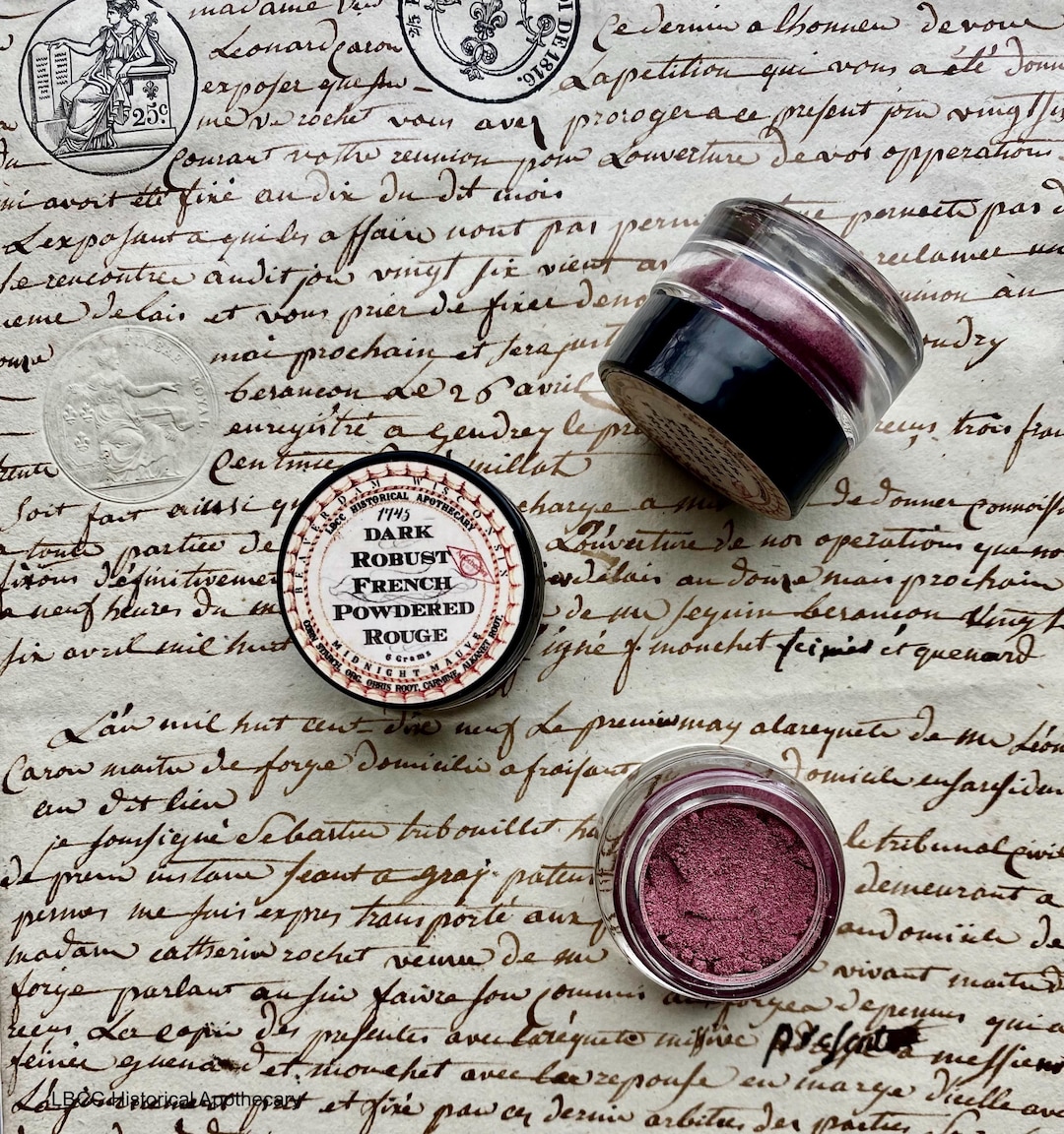 Natural Berry Rouge Blush: 1745 French Historical Makeup - Etsy