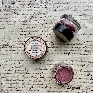 Natural Berry Rouge Blush: 1745 French Historical Makeup
