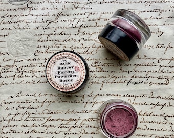 Natural Berry Rouge Blush: 1745 French Historical Makeup