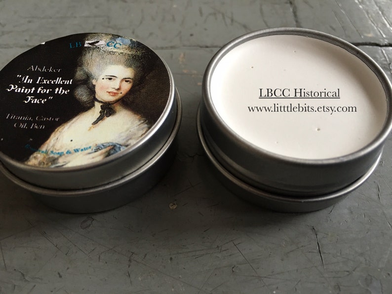 An Excellent Paint for the Face Historical Foundation Natural Primer Natural Foundation Natural Cover Up Vintage Makeup 画像 3