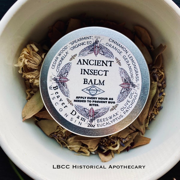 Insect Balm All Natural Bug Balm Insect Salve Natural Family Pet Safe Ancient Alchemy LBCC Historical
