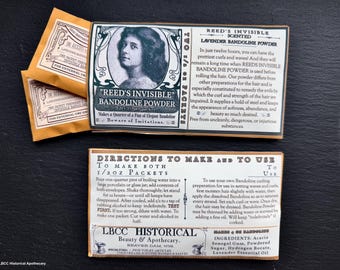 DIY Victorian Bandoline Powder – Natural Hair Setting, Hairspray, Curl Hold (Lavender Scent)