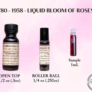 Liquid Bloom of Roses 1780 1958 Vintage Lip Stain Vintage Cheek Stain Historical Makeup Old Fashioned Rouge image 10