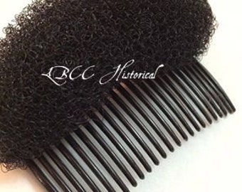Black- Poof Supporter For Help In Getting That Historical Hair Style Vintage Hairstyles, Easy Hairstyles, Hair With Volume