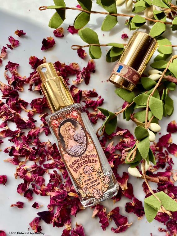 Rose Hydrosol Toner: 100% Pure Rosa Damascena, Victorian Label