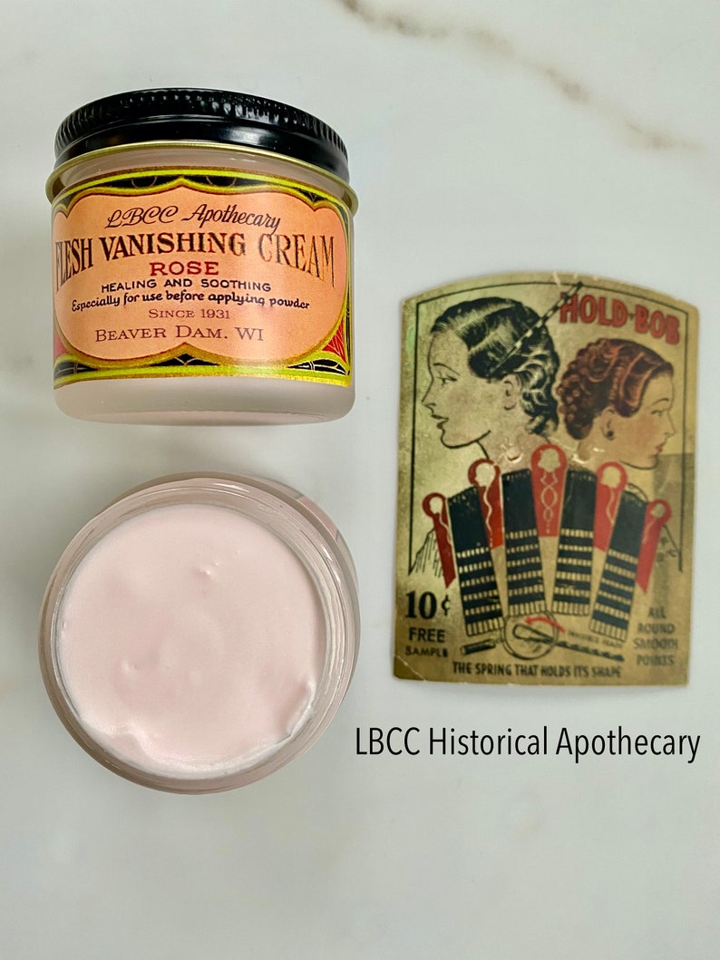 1931 Flesh Vanishing Cream Natural Foundation Cream Vintage Skin Care Vintage Makeup,Makeup Primer Makeup Best image 8