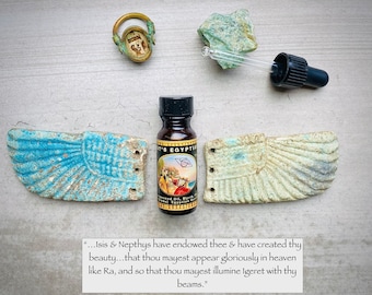 Vegan Golden Egyptian Facial Serum: Goddess Glow, .5oz Amber Bottle