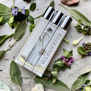 Vegan Oil Perfume Elizabeth Bennet- Jane Austen Perfume- Aquarius Zodiac Lizzy Bennet Lavender Oil Perfume Natural Oil Perfume