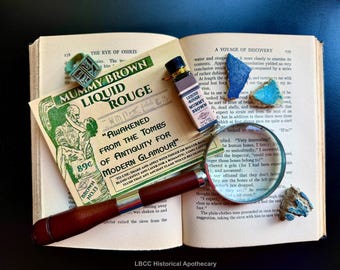 Mummy Brown Liquid Rouge | 1930s Vintage Lip, Cheek, Eye Stain (Limited Edition)