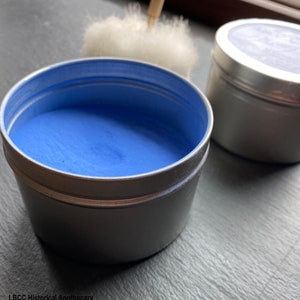 18th Century Blue Hair Powder Charles Fox Historical Apothecary Colored Dry Shampoo Natural Hair Dye Natural Hair Chalk NO Poo image 3