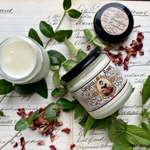 1822 Cream of Roses ~ Rose Cold Cream ~ Historical Skin Care ~ Face Cream ~ Makeup Remover ~ Self Care