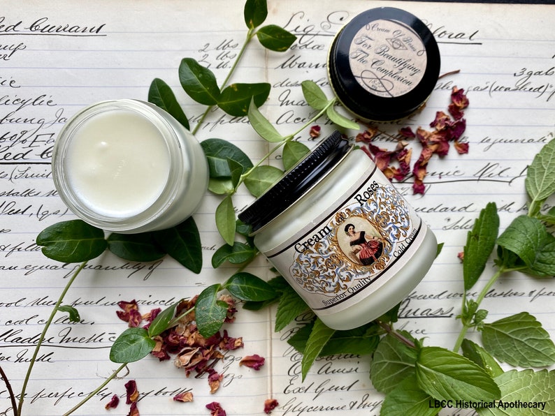 1822 Cream Of Roses Rose Absolute Cold Cream Soft Skin Natural Skincare Self Care Skin Cream Natural Face Cream Makeup Remover image 1