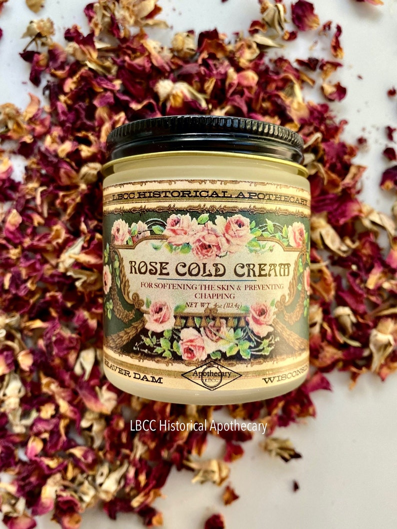 1901 Rose Cold Cream Victorian Recipe Natural Moisturizer Natural Makeup Remover Historical Skin Care Full Size