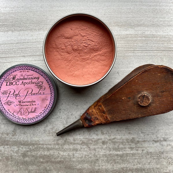 18th Century Pink Hair Powder, Blush Powder- Vegan Rose Petals Wash Out Hair Color Temporary Pink Hair Color Natural Hair Color