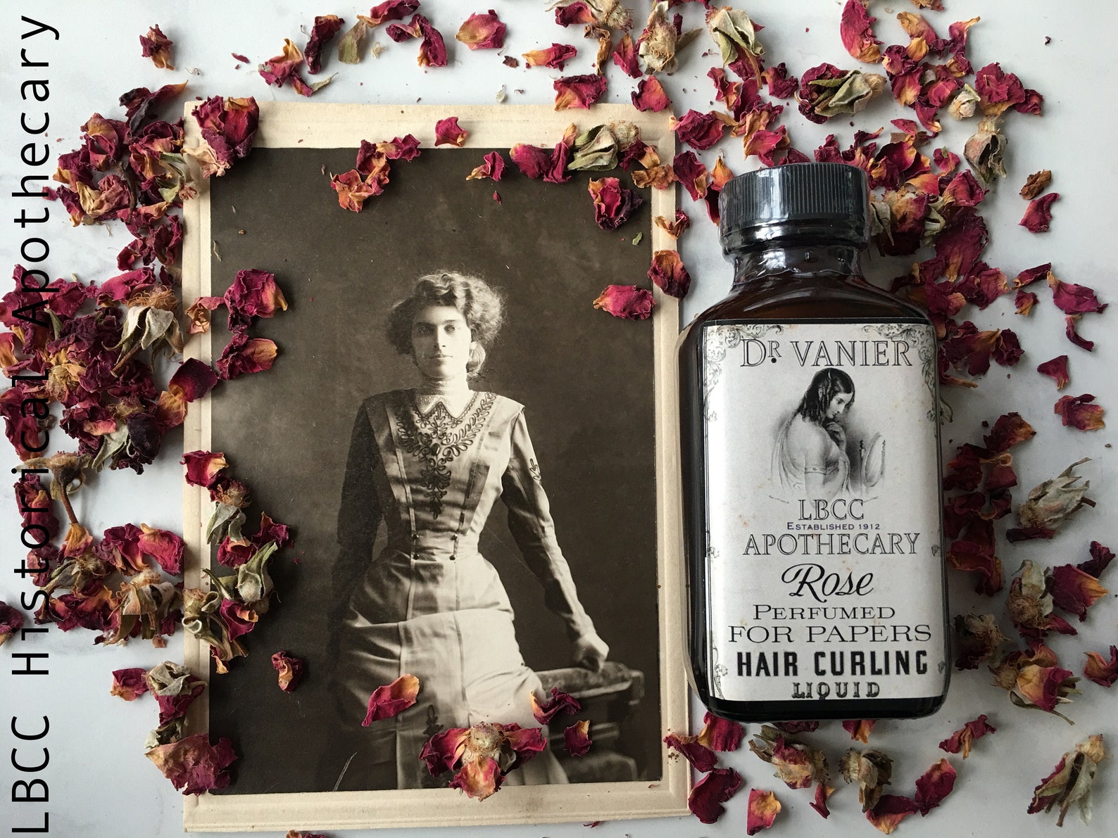 1912 Perfumed Rose Hair Curling Liquid Curl Paper Rag Curl Etsy