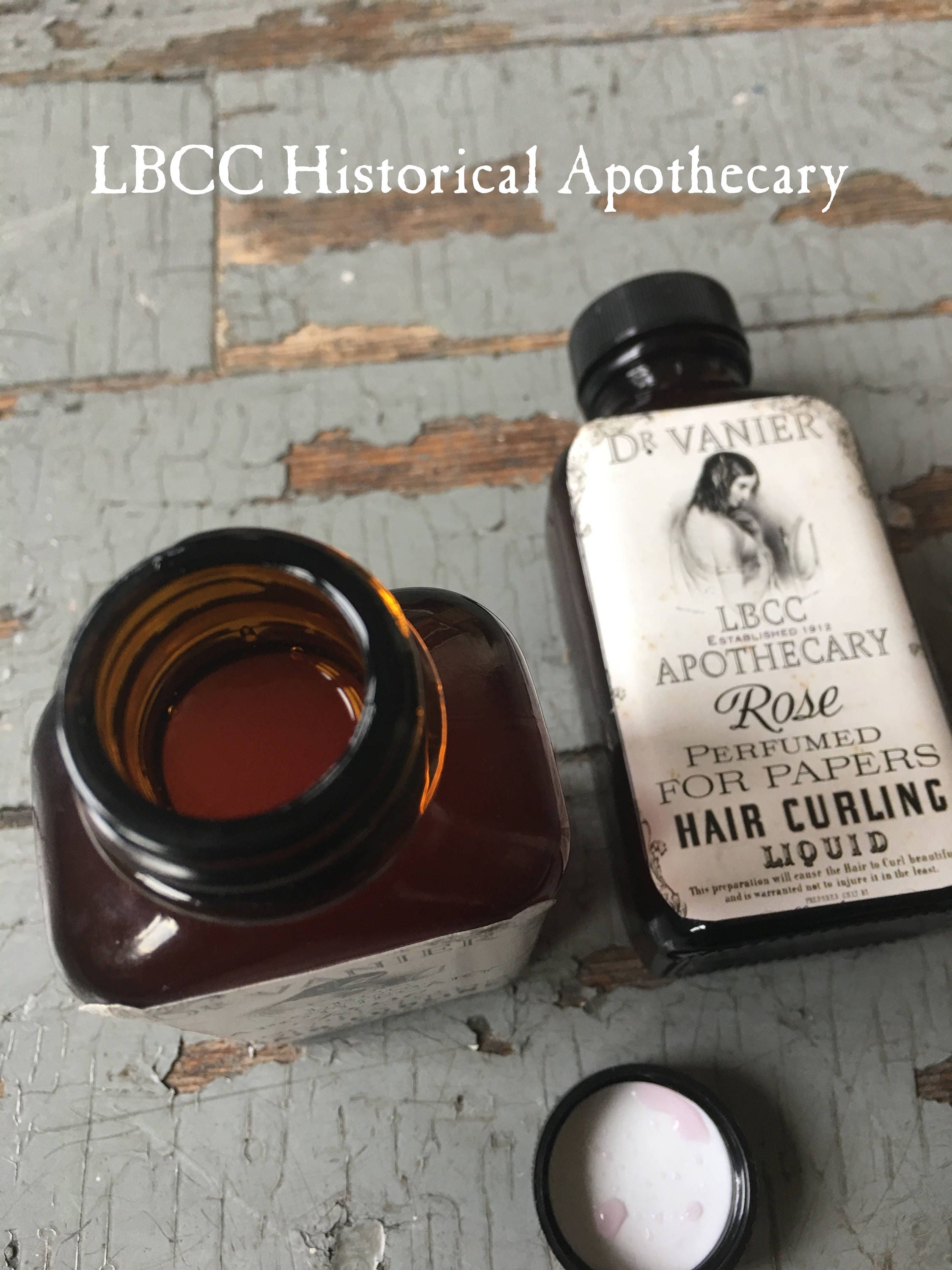 1912 Perfumed Rose Hair Curling Liquid Curl Paper Rag Curl Etsy