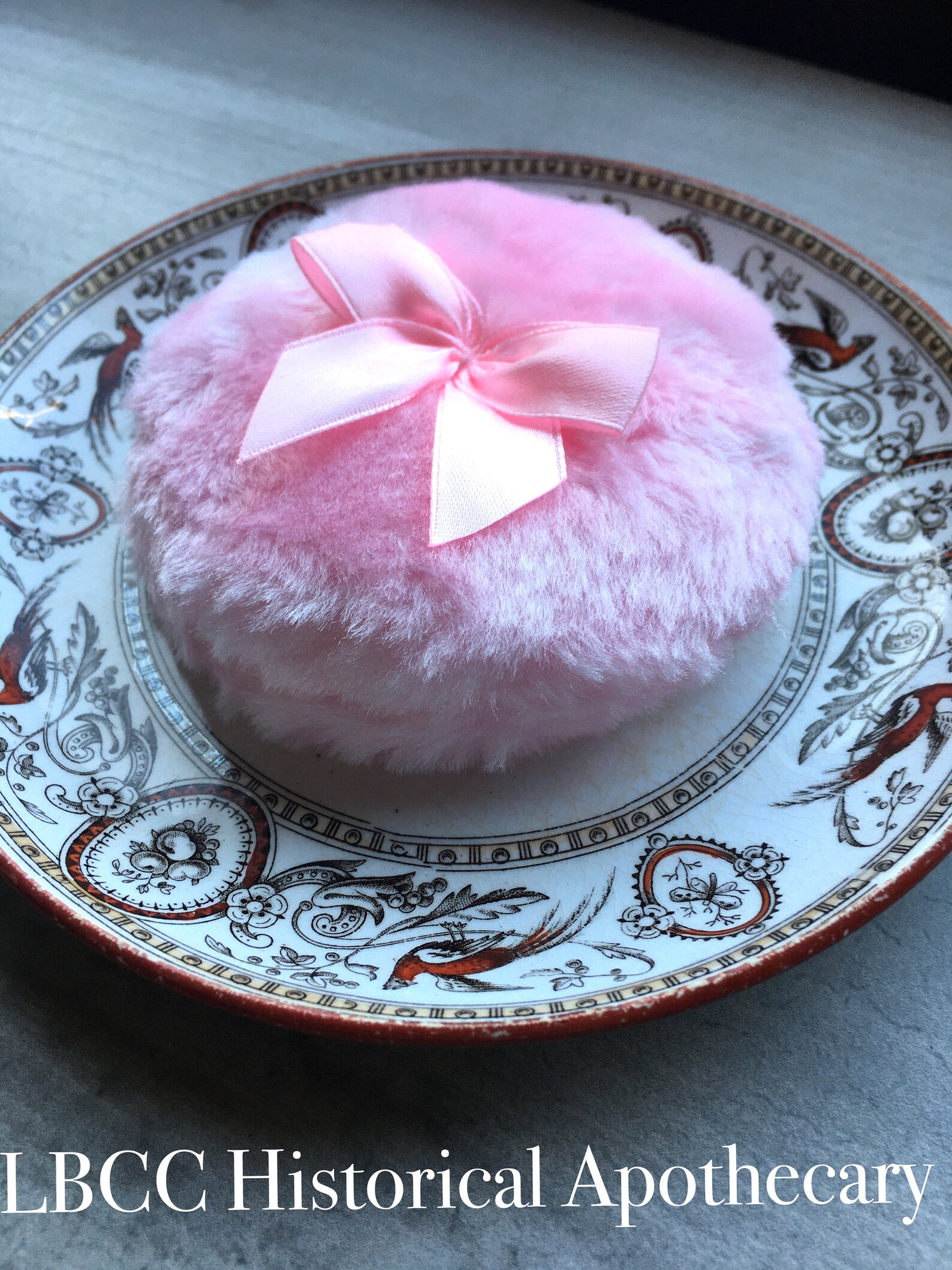 Vintage Glamour Pink Powder Puff Body Powder Puff Old Etsy