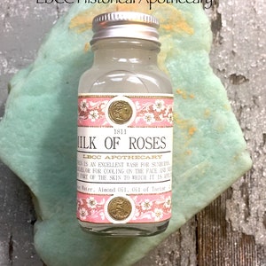 VEGAN Milk Of Roses ~ 1811 Jane Austen & Popular Beauty ~ Regency Natural Toner ~ Rose Skin Toner ~ Rose Facial Moisturizer