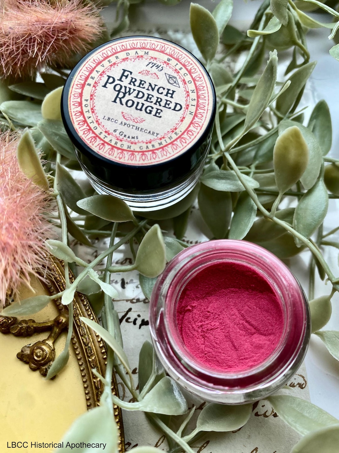 1745 French Powdered Rouge Blush Natural Cheek Color Spring Cheeks - Etsy