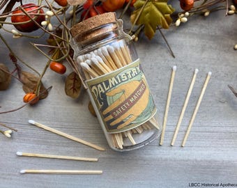 Palmistry Match Jar: Vintage Fortune Teller Apothecary Matches