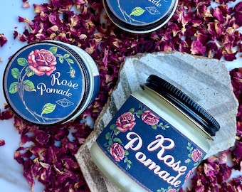 1930s Rose Pomade Shine Pomade Vintage Hairstyle Vintage Curl Set Hair -Hair Leave-In Conditioner Soft Curls Solid Rose Perfume