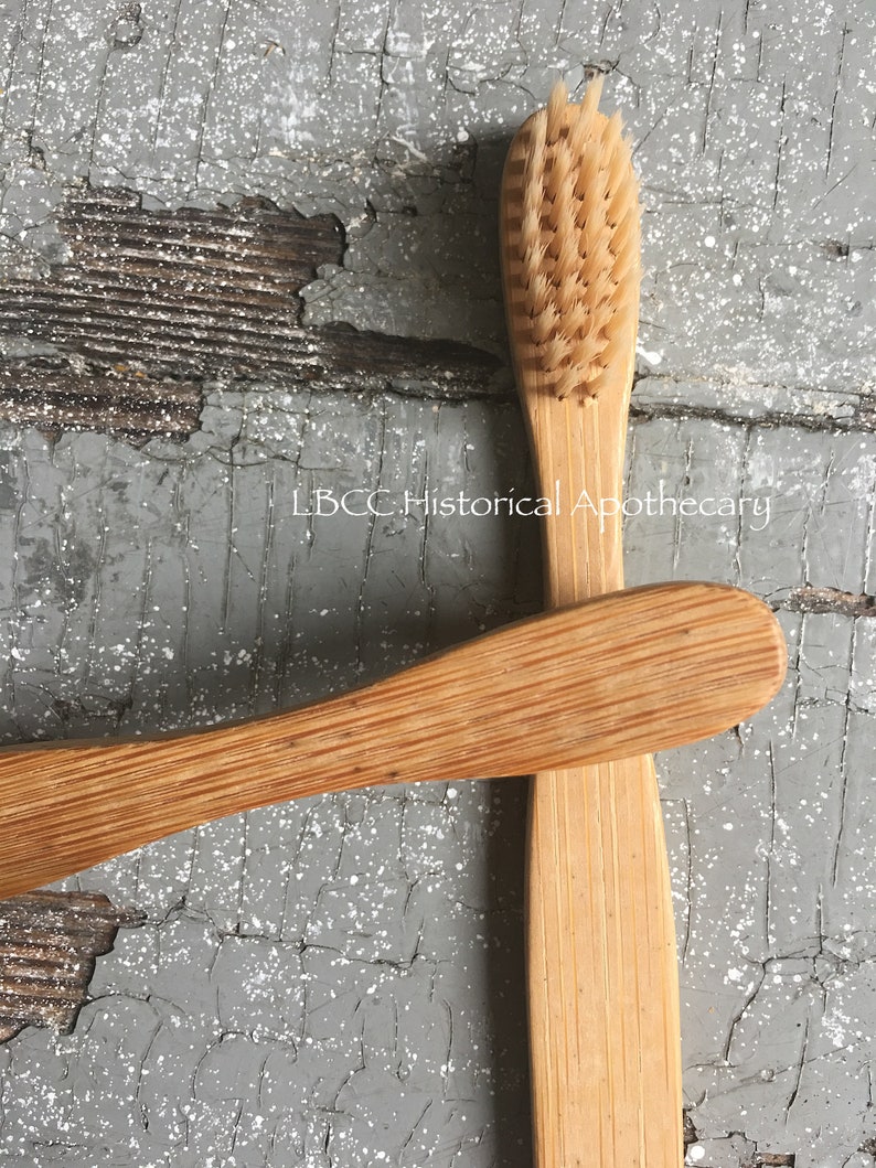 Wooden Toothbrush Biodegradable & Environmentally Friendly Toothbrush Soft Bristle Toothbrush Living History Toothbrush image 4