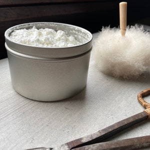 18th Century White Hair and Face Powder Scented With Lavender Toilet de Flora No POO Natural Lavender Dry Shampoo Vintage image 6