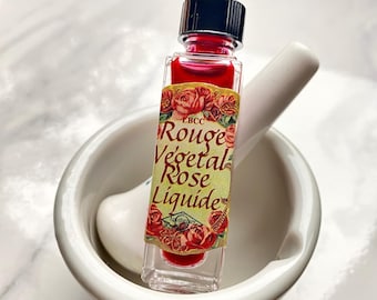 Spring 1922 Rose Liquid Rouge: Vintage Flapper Lip & Cheek Stain