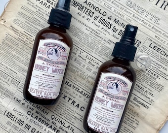Spring  Vegan Honey Water Hair Rinse: Historic 1858 Recipe