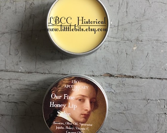 Natural Honey Lip Balm: Organic Spearmint, Cocoa Butter