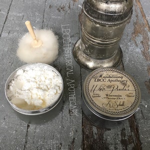 18th Century White Hair and Face Powder Scented With Lavender Toilet de Flora No POO Natural Lavender Dry Shampoo Vintage image 8