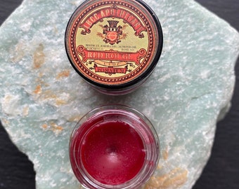 1811 Red Rouge Pomatum Red Cream Lip Tint Lip Gloss Cream Blush- Jane Austen Lipstick, LipTint Red Lip Red Blush Holiday Gift