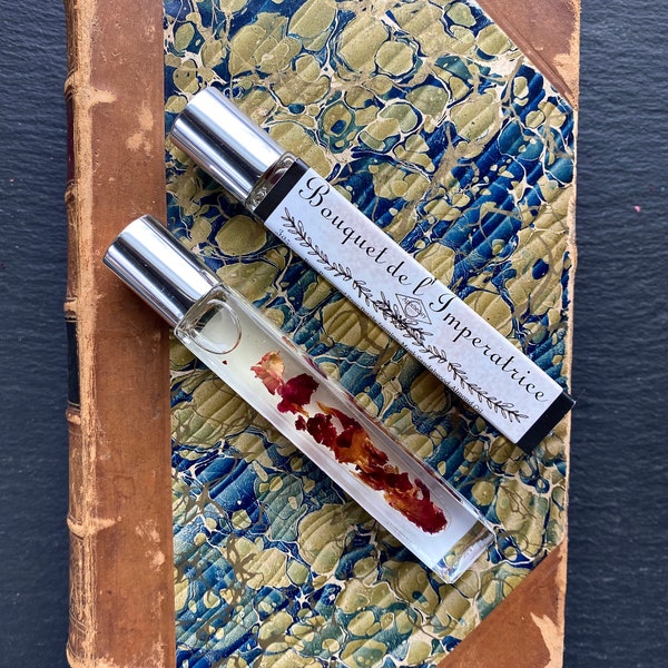 Empress Josephine Rose Oil Perfume, Historical Rose Perfume Rose Oil Rose Perfume, Vegan Perfume, Essential Oil Roll On Perfume