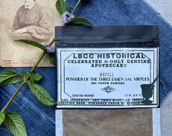 Winter 1860 Civil War Tooth Powder: Vegan Organic Dental Care