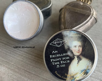 An Excellent Paint for the Face ~ Historical Foundation ~ Natural Primer Natural Foundation ~ Natural Cover Up ~ Vintage Makeup