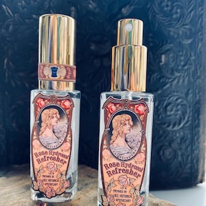 Rosen Hydrosol Gesichtswasser: 100% Pure Rosa Damascena, viktorianisches Label Bild 7