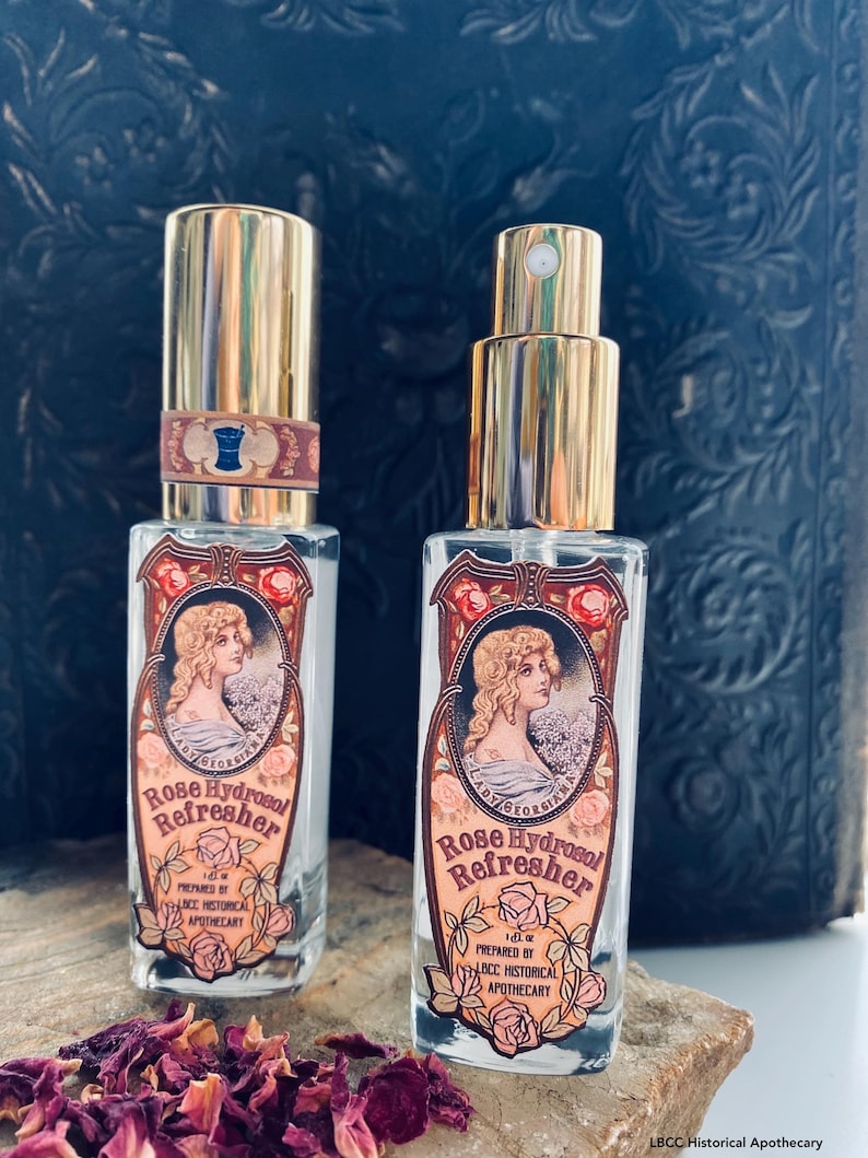 Rosen Hydrosol Gesichtswasser: 100% Pure Rosa Damascena, viktorianisches Label Bild 7